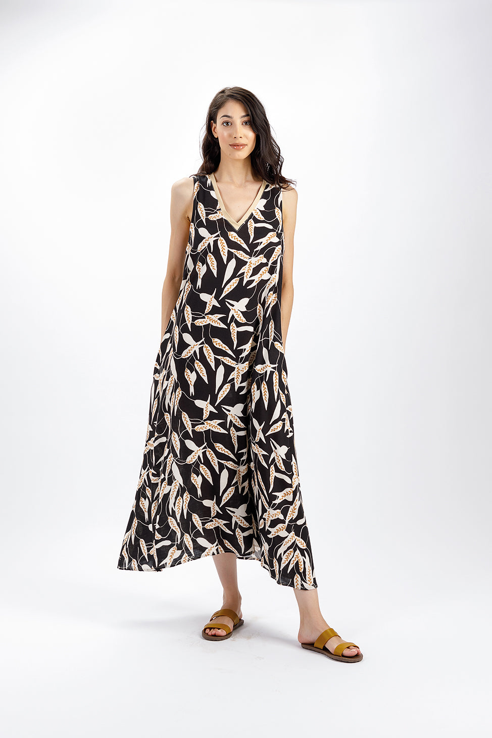 Abito Lungo In Viscosa ABITO LUNGO IN TESSUTO DI VISCOSA