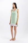 CAMICIA DA NOTTE SPALLA LARGA IN JERSEY DI COTONE/MODALE - Fida Lingerie